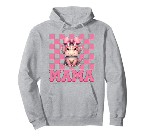 Mama Triceratops Dinosaurier Mama Muttertag Kokette Schleife Pullover Hoodie Mama Triceratops Dinosaurier Mama Muttertag Kokette Schleife Pullover Hoodie von Womens Coquette Bow Triceratops Dinosaur Gifts