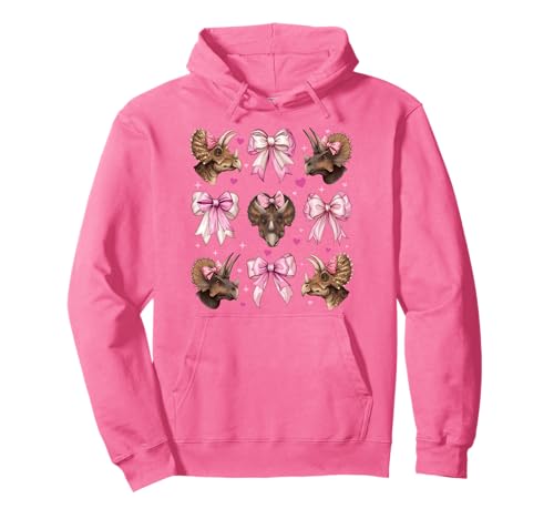 Triceratops Dinosaurier-Mädchen Kokette Schleife Rosa Mama Pullover Hoodie Triceratops Dinosaurier-Mädchen Kokette Schleife Rosa Mama Pullover Hoodie von Womens Coquette Bow Triceratops Dinosaur Gifts