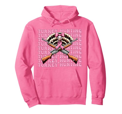 Türkei Hunter Türkei Jagd Mädchen Kokette Schleife Rosa Band Pullover Hoodie von Womens Coquette Bow Turkey Hunter Hunting Gifts