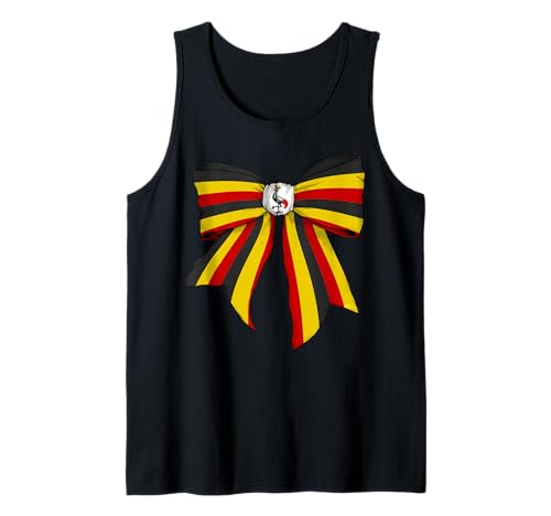 Uganda Ugandischer Stolz Flagge Mädchen Kokette Schleife Band Tank Top Uganda Ugandischer Stolz Flagge Mädchen Kokette Schleife Band Tank Top von Womens Coquette Bow Uganda Heritage Flag Gifts