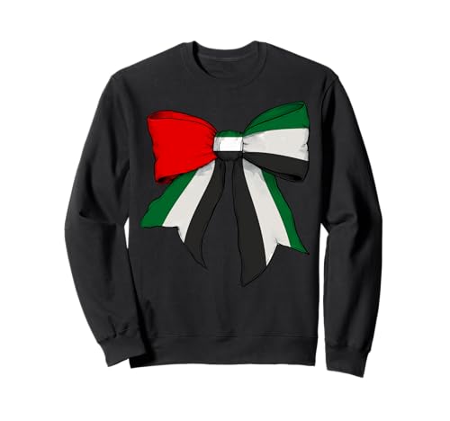 Vereinigte Arabische Emirate Emiraten UAE Flagge Mädchen Kokette Bogen Sweatshirt Vereinigte Arabische Emirate Emiraten UAE Flagge Mädchen Kokette Bogen Sweatshirt von Womens Coquette Bow United Arab Emirates UAE Gifts