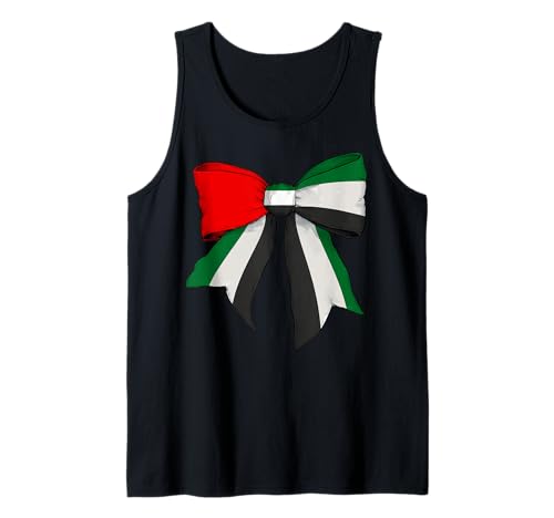 Vereinigte Arabische Emirate Emiraten UAE Flagge Mädchen Kokette Bogen Tank Top Vereinigte Arabische Emirate Emiraten UAE Flagge Mädchen Kokette Bogen Tank Top von Womens Coquette Bow United Arab Emirates UAE Gifts
