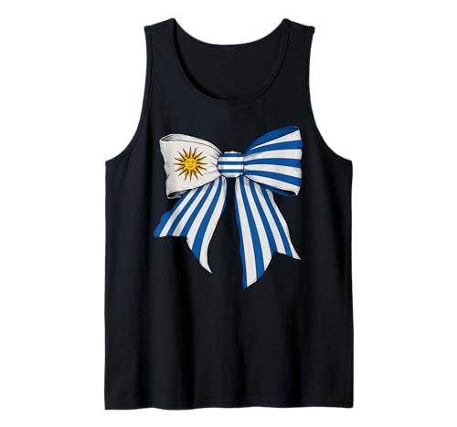 Uruguay Uruguayischer Stolz Flagge Mädchen Kokette Schleife Band Tank Top Uruguay Uruguayischer Stolz Flagge Mädchen Kokette Schleife Band Tank Top von Womens Coquette Bow Uruguay Heritage Flag Gifts