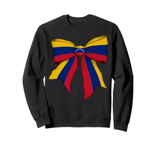 Venezuela-Schleifenband mit venezolanischer Flagge, Mädchen, Kokette Sweatshirt Venezuela-Schleifenband mit venezolanischer Flagge, Mädchen, Kokette Sweatshirt von Womens Coquette Bow Venezuela Heritage Flag Gifts