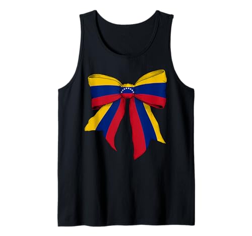 Venezuela-Schleifenband mit venezolanischer Flagge, Mädchen, Kokette Tank Top Venezuela-Schleifenband mit venezolanischer Flagge, Mädchen, Kokette Tank Top von Womens Coquette Bow Venezuela Heritage Flag Gifts