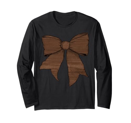 Schleifenband für Mädchen, Walnussholz, Braun Langarmshirt Schleifenband für Mädchen, Walnussholz, Braun Langarmshirt von Womens Coquette Bow Walnut Hardwood Gifts