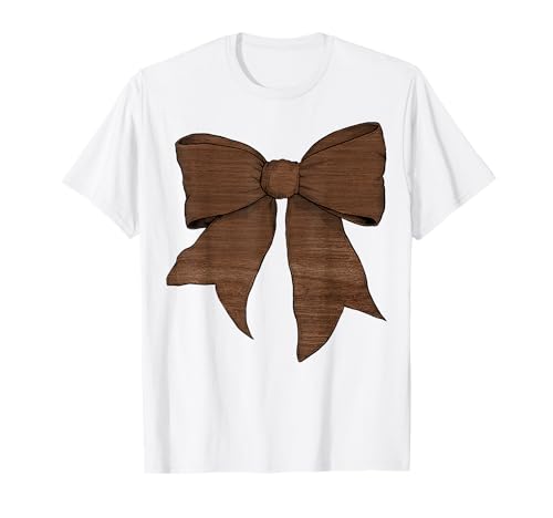 Schleifenband für Mädchen, Walnussholz, Braun T-Shirt Schleifenband für Mädchen, Walnussholz, Braun T-Shirt von Womens Coquette Bow Walnut Hardwood Gifts