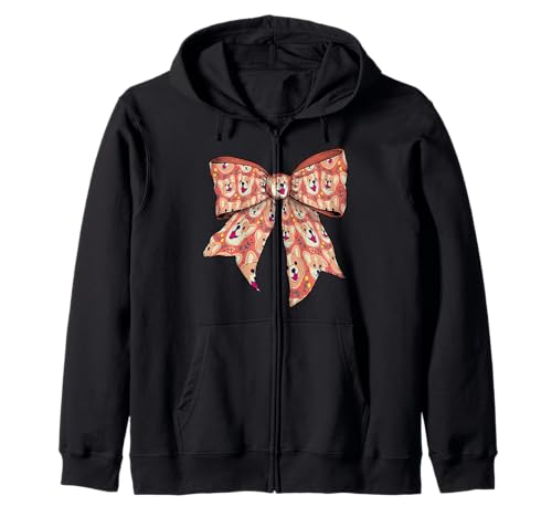 Welsh Pembroke Corgi Hund süßes Muster Mädchen Kokette Schleife Kapuzenjacke Welsh Pembroke Corgi Hund süßes Muster Mädchen Kokette Schleife Kapuzenjacke von Womens Coquette Bow Welsh Pembroke Corgi Dog Gifts