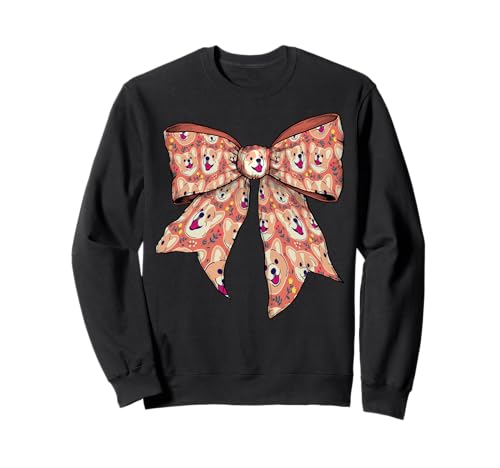 Welsh Pembroke Corgi Hund süßes Muster Mädchen Kokette Schleife Sweatshirt Welsh Pembroke Corgi Hund süßes Muster Mädchen Kokette Schleife Sweatshirt von Womens Coquette Bow Welsh Pembroke Corgi Dog Gifts