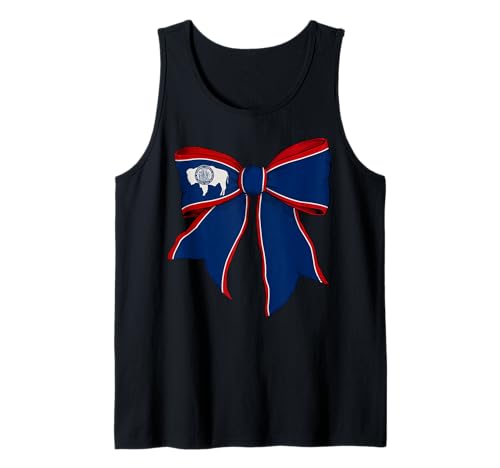 Kokettenschleifenband für Mädchen, Flagge des Bundesstaates Wyoming Tank Top Kokettenschleifenband für Mädchen, Flagge des Bundesstaates Wyoming Tank Top von Womens Coquette Bow Wyoming Heritage Flag Gifts