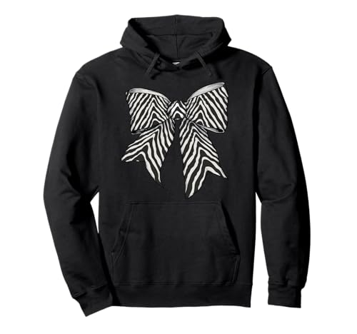 Zebra-Tierhaut-Muster, süßes Kostüm, Mädchen, Kokette Schleife Pullover Hoodie Zebra-Tierhaut-Muster, süßes Kostüm, Mädchen, Kokette Schleife Pullover Hoodie von Womens Coquette Bow Zebra Animal Gifts