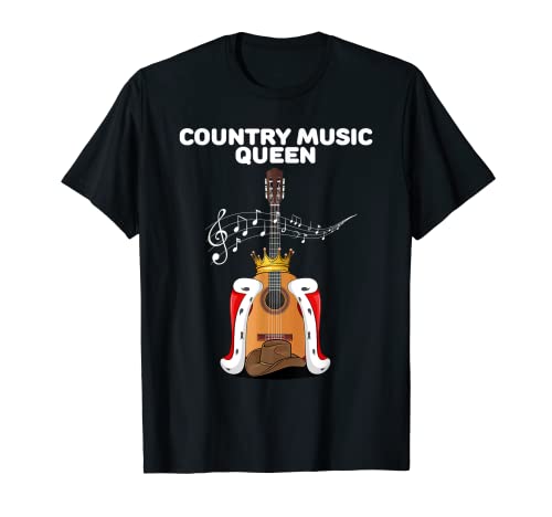 Country Music Queen | Mädchen Sänger Damen Country Music T-Shirt von Womens Country Music Shirts for Girls