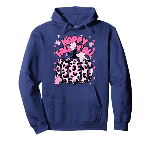 Niedlicher Halloween-Kürbis für Mädchen mit Aufschrift Happy Fall Y'all, Pink Pullover Hoodie Niedlicher Halloween-Kürbis für Mädchen mit Aufschrift Happy Fall Y'all, Pink Pullover Hoodie von Womens Cute Fall Cheetah Pumpkin Cute Pink Things