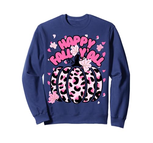 Niedlicher Halloween-Kürbis für Mädchen mit Aufschrift Happy Fall Y'all, Pink Sweatshirt Niedlicher Halloween-Kürbis für Mädchen mit Aufschrift Happy Fall Y'all, Pink Sweatshirt von Womens Cute Fall Cheetah Pumpkin Cute Pink Things