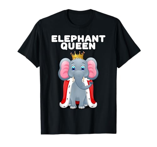 Elephant Queen | Mädchen Elefant T-Shirt | Damen Elefant T-Shirt Elephant Queen | Mädchen Elefant T-Shirt | Damen Elefant T-Shirt von Womens Elephant Shirts for Girls