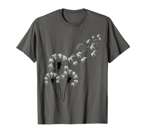 Löwenzahn-Elefanten-Shirt für Elefantenliebhaber, Damen, Elefant T-Shirt Löwenzahn-Elefanten-Shirt für Elefantenliebhaber, Damen, Elefant T-Shirt von Womens Elephant Shirts