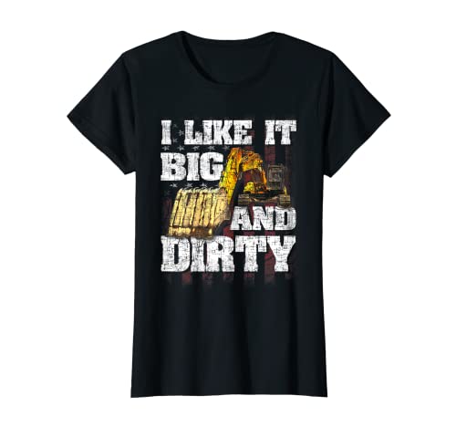 Damen Bagger T-Shirt Damen Bagger T-Shirt von Womens Excavator