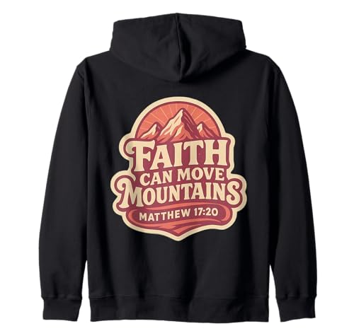 Damen Bibelvers Faith Can Move Mountains, christliches Zitat Kapuzenjacke Damen Bibelvers Faith Can Move Mountains, christliches Zitat Kapuzenjacke von Womens Faith Can Move Mountains Verse Products