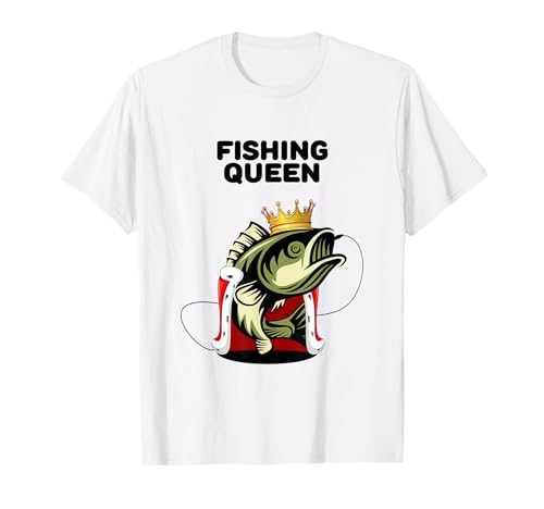 Fishing Queen | Mädchen Angeln T-Shirt | Damen Angeln T-Shirt Fishing Queen | Mädchen Angeln T-Shirt | Damen Angeln T-Shirt von Womens Fishing Shirts for Girls
