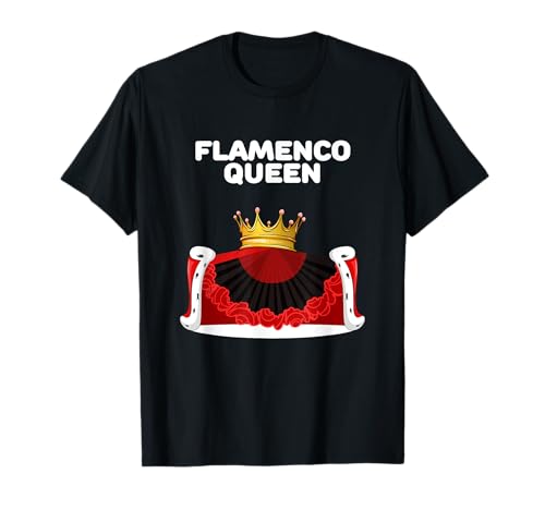 Flamenco Queen | Mädchen Flamenco T-Shirt | Damen Flamenco T-Shirt Flamenco Queen | Mädchen Flamenco T-Shirt | Damen Flamenco T-Shirt von Womens Flamenco Shirts for Girls