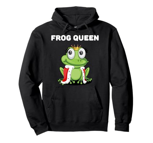 Froschkönigin | Mädchen Frosch T-Shirt | Damen Frosch Pullover Hoodie von Womens Frog Shirts for Girls