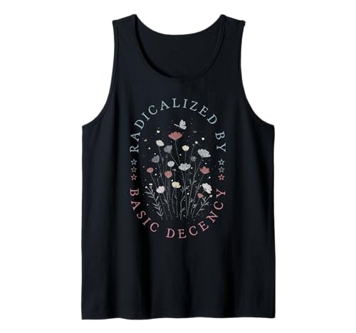 Radikalisiert von Frauen mit grundlegendem Anstand Tank Top Radikalisiert von Frauen mit grundlegendem Anstand Tank Top von Womens Funny Sarcastic Feminine Floral Boho Tees