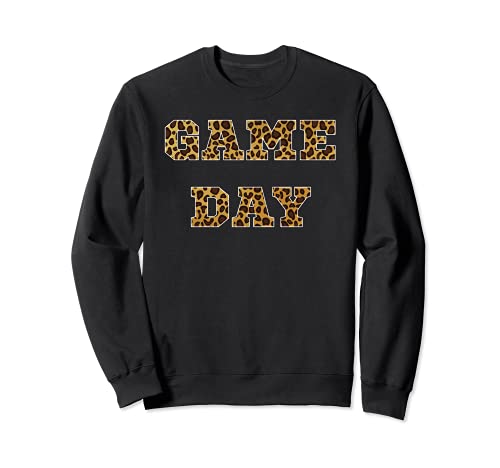 Damen American Game Day Leopard Print Fußball American für Frauen Sweatshirt Damen American Game Day Leopard Print Fußball American für Frauen Sweatshirt von Womens Game Day Leopard Print Football American
