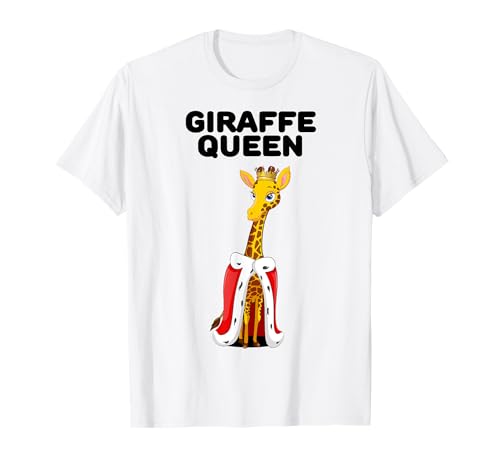 Giraffe Queen | Mädchen Giraffe T-Shirt | Damen Giraffe T-Shirt Giraffe Queen | Mädchen Giraffe T-Shirt | Damen Giraffe T-Shirt von Womens Giraffe Shirts for Girls