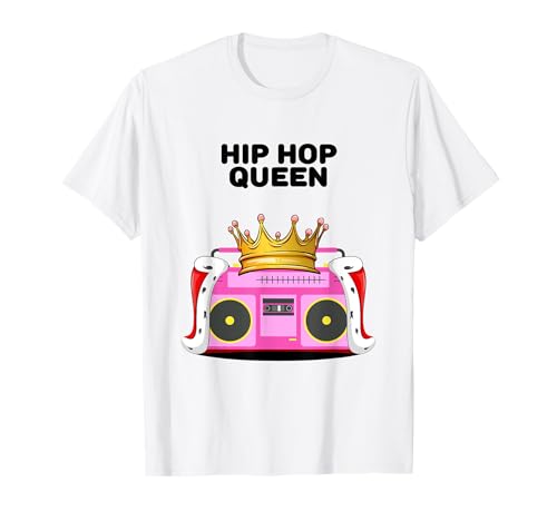 Hip Hop Queen | Mädchen Hip Hop T-Shirt | Damen Hip Hop T-Shirt Hip Hop Queen | Mädchen Hip Hop T-Shirt | Damen Hip Hop T-Shirt von Womens Hip Hop Shirts for Girls