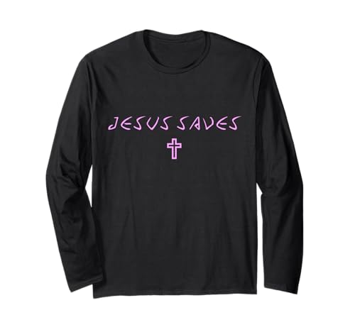 Damen Jesus rettet Kreuz subtil christlich minimalistisch Gott Glaube Langarmshirt Damen Jesus rettet Kreuz subtil christlich minimalistisch Gott Glaube Langarmshirt von Womens Jesus Saves Cross Subtle Christian Products