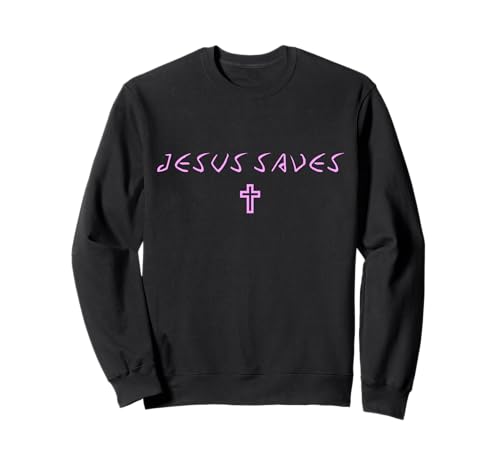 Damen Jesus rettet Kreuz subtil christlich minimalistisch Gott Glaube Sweatshirt Damen Jesus rettet Kreuz subtil christlich minimalistisch Gott Glaube Sweatshirt von Womens Jesus Saves Cross Subtle Christian Products