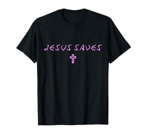 Damen Jesus rettet Kreuz subtil christlich minimalistisch Gott Glaube T-Shirt Damen Jesus rettet Kreuz subtil christlich minimalistisch Gott Glaube T-Shirt von Womens Jesus Saves Cross Subtle Christian Products