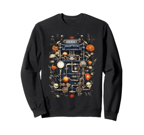 Resist Steampunk-Grafik für Damen und Herren Sweatshirt Resist Steampunk-Grafik für Damen und Herren Sweatshirt von Womens Mens Resist Protest Steampunk Gothic Tees