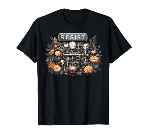Resist Steampunk-Grafik für Damen und Herren T-Shirt Resist Steampunk-Grafik für Damen und Herren T-Shirt von Womens Mens Resist Protest Steampunk Gothic Tees