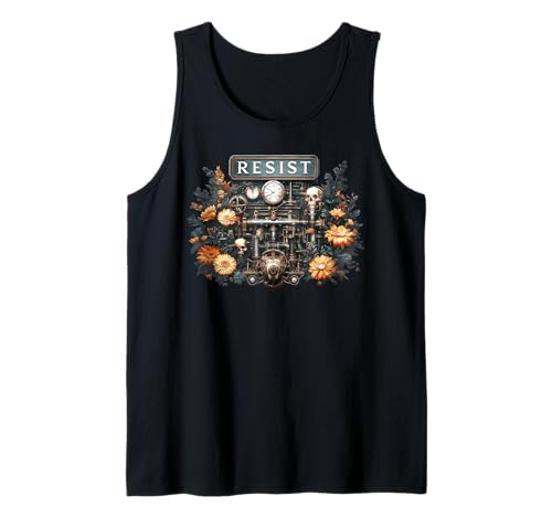 Resist Steampunk-Grafik für Damen und Herren Tank Top Resist Steampunk-Grafik für Damen und Herren Tank Top von Womens Mens Resist Protest Steampunk Gothic Tees