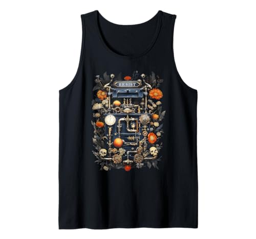 Resist Steampunk-Grafik für Damen und Herren Tank Top Resist Steampunk-Grafik für Damen und Herren Tank Top von Womens Mens Resist Protest Steampunk Gothic Tees