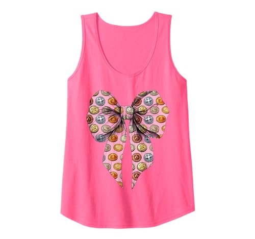 Coquette Bow Coin Collector Coin Collecting Numismics Girl Tank Top von Womens Numismatics Numismatist Coinologist Gifts