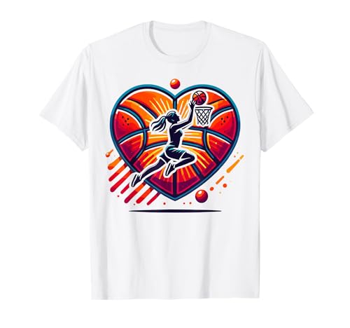 Damen Indoor Basketball Basketball Party Favors For Girls T-Shirt Damen Indoor Basketball Basketball Party Favors For Girls T-Shirt von Womens Outdoor Basketball Girls Youth Basketball