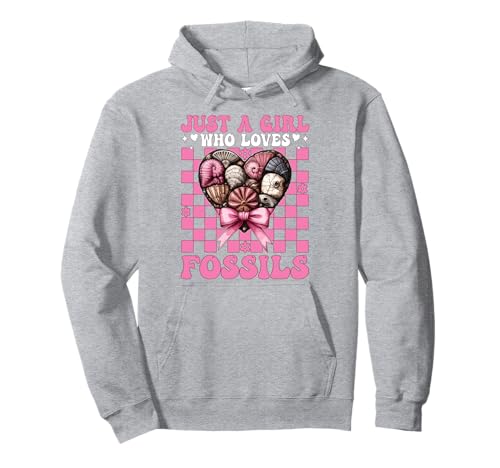 Nur EIN Mädchen, das Fossilien liebt Fossil Hunting Fossil Hunter Pullover Hoodie Nur EIN Mädchen, das Fossilien liebt Fossil Hunting Fossil Hunter Pullover Hoodie von Womens Paleontologists Coquette Bow Fossil Gifts