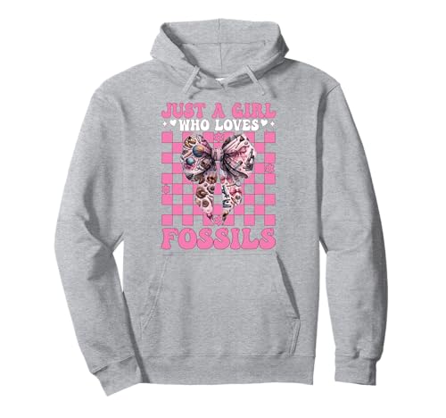 Nur EIN Mädchen, das Fossilien liebt Fossil Hunting Fossil Hunter Pullover Hoodie Nur EIN Mädchen, das Fossilien liebt Fossil Hunting Fossil Hunter Pullover Hoodie von Womens Paleontologists Coquette Bow Fossil Gifts