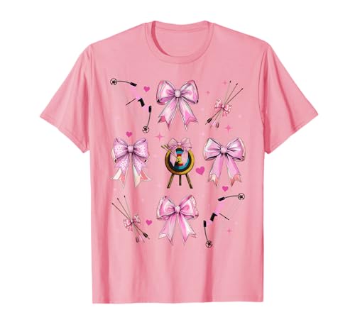 Bogenschießen Bogenschießen Pfeil und Bogen Mädchen Kokette Bogen Rosa Mama T-Shirt Bogenschießen Bogenschießen Pfeil und Bogen Mädchen Kokette Bogen Rosa Mama T-Shirt von Womens Pink Coquette Bow Archery Archer Gifts