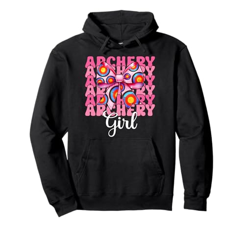 Bogenschießen Mädchen Bogenschießen Mama Bogenschützer Bogen und Pfeil Pullover Hoodie Bogenschießen Mädchen Bogenschießen Mama Bogenschützer Bogen und Pfeil Pullover Hoodie von Womens Pink Coquette Bow Archery Archer Gifts