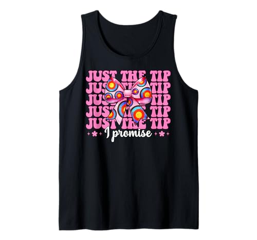Bogenschießen Mädchen Mama Bogenschützer Bogen und Pfeil Just The Tip I Promise Tank Top Bogenschießen Mädchen Mama Bogenschützer Bogen und Pfeil Just The Tip I Promise Tank Top von Womens Pink Coquette Bow Archery Archer Gifts