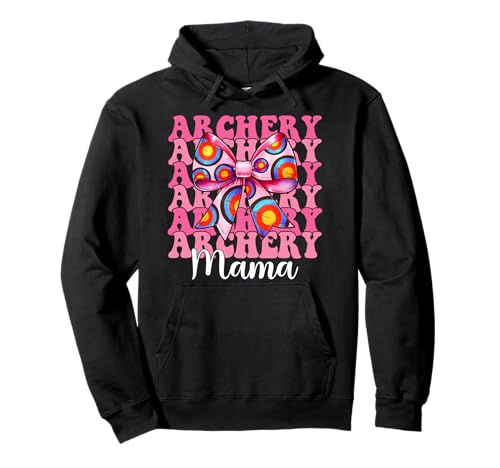 Bogenschießen Mama Bogenschießen Mama Bogenschützen Bogen und Pfeil Muttertag Pullover Hoodie Bogenschießen Mama Bogenschießen Mama Bogenschützen Bogen und Pfeil Muttertag Pullover Hoodie von Womens Pink Coquette Bow Archery Archer Gifts