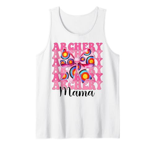 Bogenschießen Mama Bogenschießen Mama Bogenschützen Bogen und Pfeil Muttertag Tank Top Bogenschießen Mama Bogenschießen Mama Bogenschützen Bogen und Pfeil Muttertag Tank Top von Womens Pink Coquette Bow Archery Archer Gifts