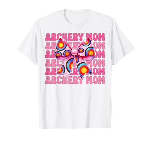 Bogenschießen Mama Mama Bogenschütze Pfeil und Bogen Muttertag Kokette T-Shirt Bogenschießen Mama Mama Bogenschütze Pfeil und Bogen Muttertag Kokette T-Shirt von Womens Pink Coquette Bow Archery Archer Gifts