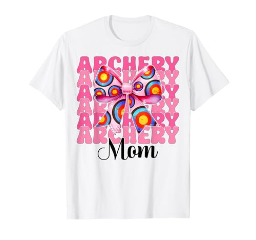 Bogenschießen Mama Mama Bogenschütze Pfeil und Bogen Muttertag Kokette T-Shirt Bogenschießen Mama Mama Bogenschütze Pfeil und Bogen Muttertag Kokette T-Shirt von Womens Pink Coquette Bow Archery Archer Gifts