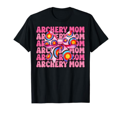 Bogenschießen Mama Mama Bogenschütze Pfeil und Bogen Muttertag Kokette T-Shirt Bogenschießen Mama Mama Bogenschütze Pfeil und Bogen Muttertag Kokette T-Shirt von Womens Pink Coquette Bow Archery Archer Gifts