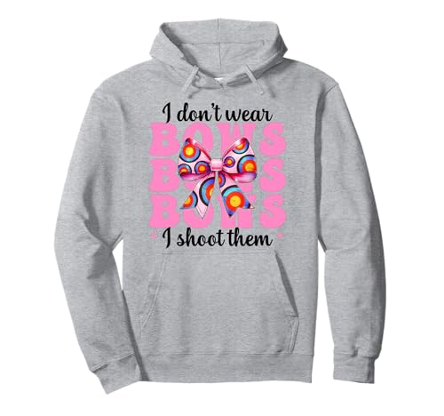 Ich trage keine Bögen, ich erschieße sie, Bogenschießen, Mädchen, Bogenschütze Pullover Hoodie Ich trage keine Bögen, ich erschieße sie, Bogenschießen, Mädchen, Bogenschütze Pullover Hoodie von Womens Pink Coquette Bow Archery Archer Gifts