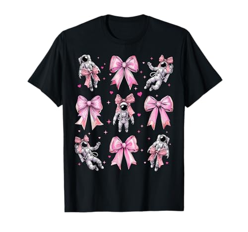 Astronaut Space Girl Kokette Schleife Rosa Mama T-Shirt Astronaut Space Girl Kokette Schleife Rosa Mama T-Shirt von Womens Pink Coquette Bow Astronaut Space Gifts